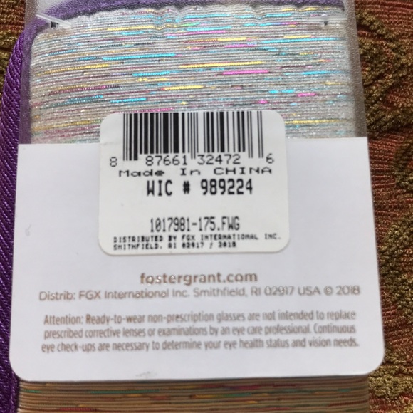 NWT Foster Grant coloread reading glasses and case - Picture 6 of 8